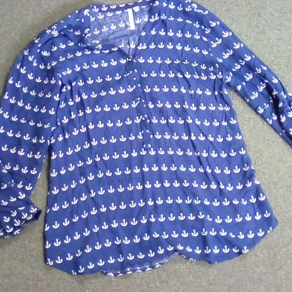 Ship anchor long sleeve